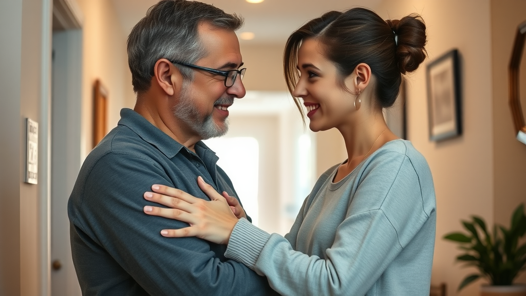rebuilding trust after argument, positive parent-teen relationship in warm home environment