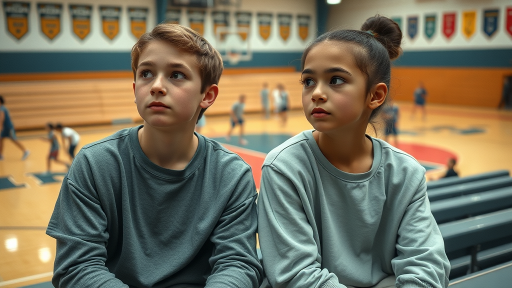 Defining positive outlets: thoughtful teens reflecting on the impact of youth sports and physical activity on mental health, observing peers in a school gym