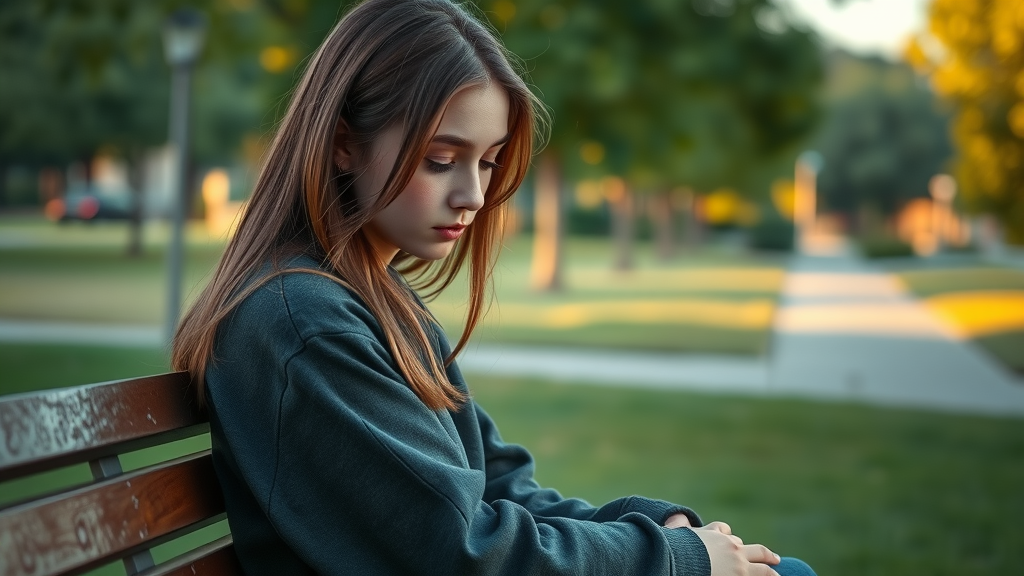introverted teenage girl emotional separation authoritarian parenting park