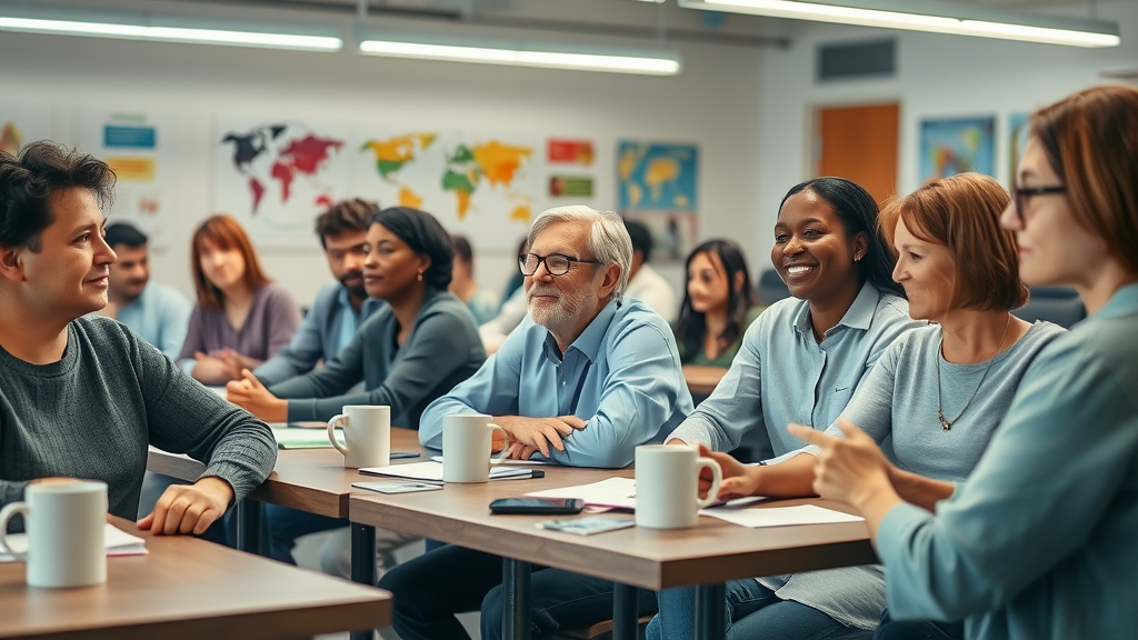 Parents and caregivers learning about professional parenting resources and mental health in an engaging workshop