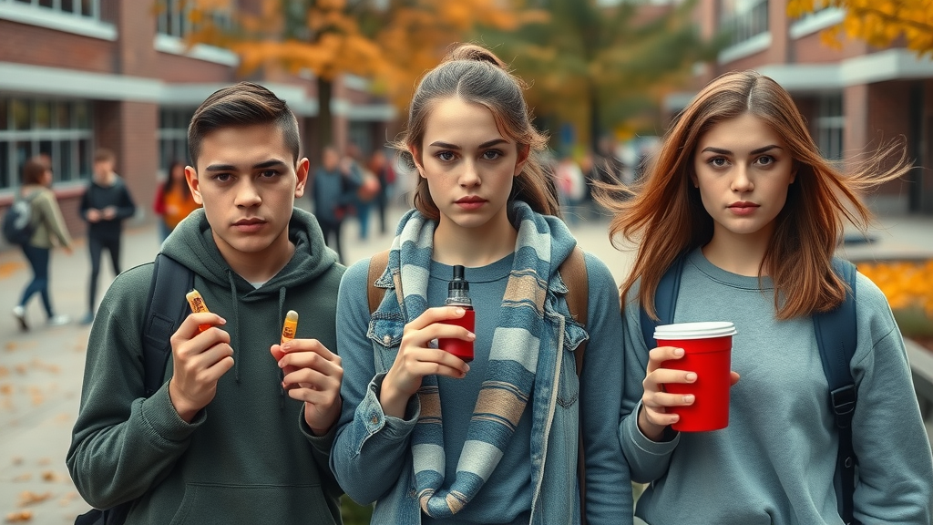 Contrasting substance use patterns among American high school students: vaping, alcohol, and opioid misuse