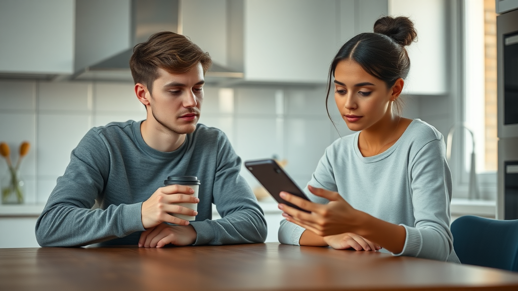 Parent and teen discussing challenges, symbolizing mental health for parents raising teens at home