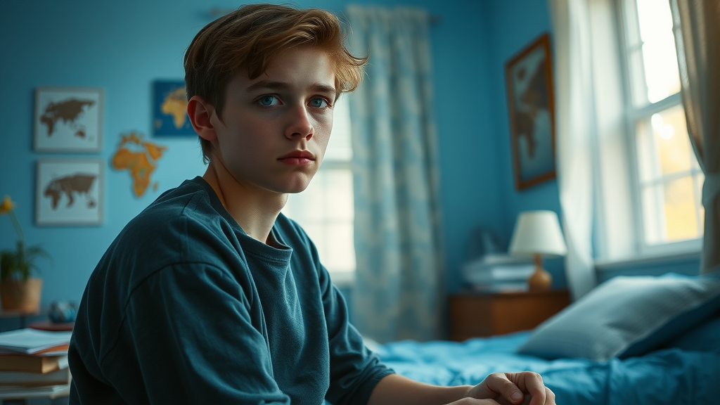 Concerned teenager alone reflecting on family conflict, highlighting the need for conflict resolution in families.