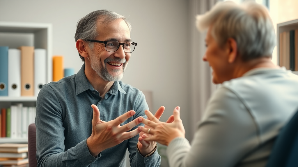 Compassionate therapist counseling parent, expert support for parents raising teens