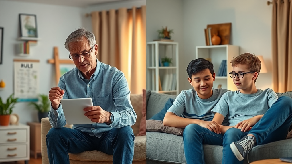 Comparison of authoritarian parent enforcing rules and permissive parent being lenient