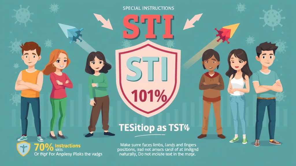 infographic on sexually transmitted infection rates among teens, with symbolic data