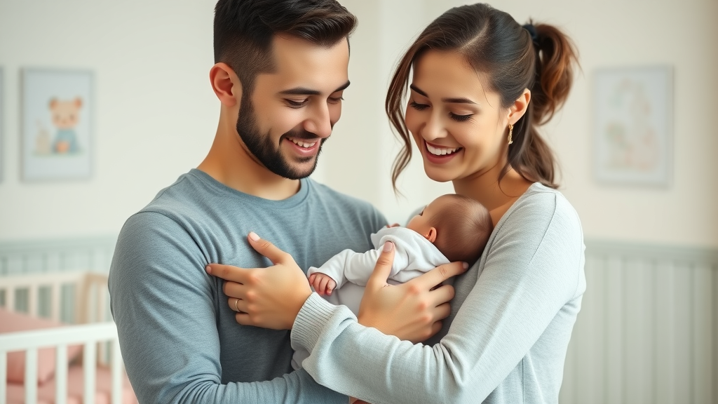 young parent holding infant, reflecting on responsibilities and sexual health outcomes